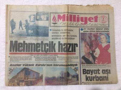 Milliyet Gazetesi 1 Mart 1987 - Mehmetçik Hazır - GZ15680 - 1