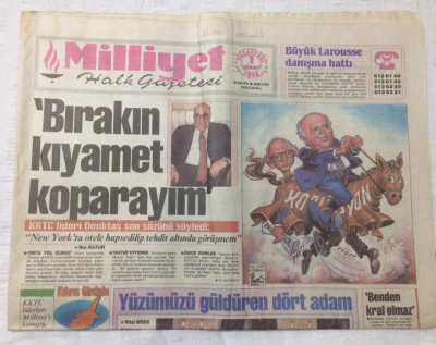 Milliyet Gazetesi 1 Mart 1993 - Hülya Avşar İbrahim Tatlıses Mega Show Paris Yolcusu - GZ15724 - 2