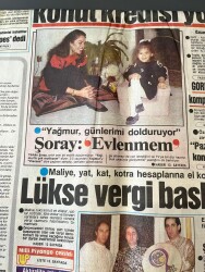 Milliyet Gazetesi 1 Mayıs 1988 - Türkan Şoray Evlenmem Diyor - Lükse Vergi Baskını GZ149150 - 2