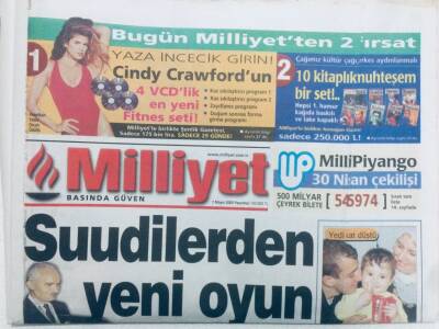Milliyet Gazetesi 1 Mayıs 2000 - Suudilerden Yeni Oyun GZ40945 - 1