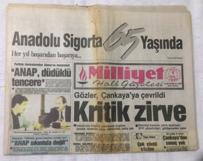 Milliyet Gazetesi 1 Nisan 1990 - Fenerbahçe Vurdu Kaçtı 1-0 - GZ17145 - 2