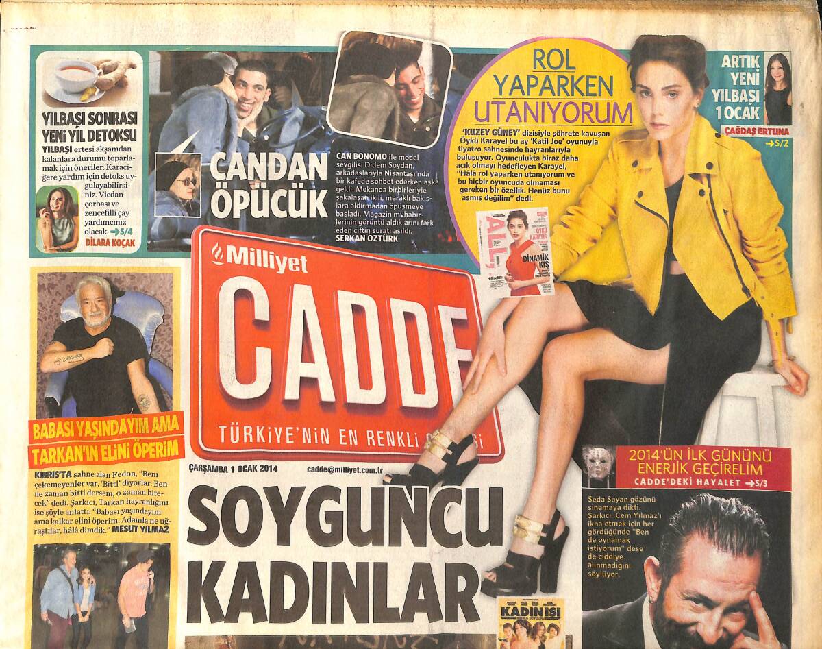 Milliyet Gazetesi 1 Ocak 2014 - Öykü Karayel 
