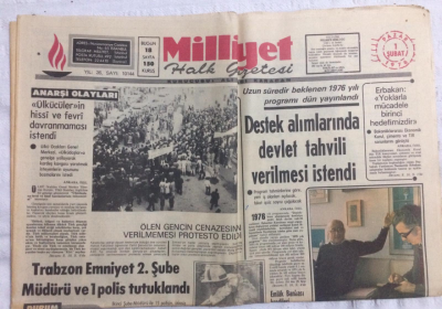 Milliyet Gazetesi 1 Şubat 1976 - ErbakanYoklarla Mücadele Birinci Hedefimizdir - GZ21248 - 1