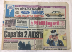 Milliyet Gazetesi 1 Şubat 1987 - Çapada 2 Aidsli - GZ15783 - 2