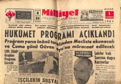 Milliyet Gazetesi 1 Temmuz 1962 - Hükümet Programı Açıklandı, Şakiler Irak Sınırına Doğru Kaçıyorlar GZ58728 - 1