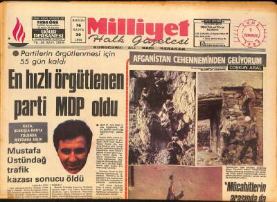 Milliyet Gazetesi 1 Temmuz 1983 - Mustafa Üstündağ Trafik Kazasında Öldü, Haldun Taner, Michael Douglas, Romen Comaneci GZ126410 - 1