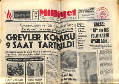 Milliyet Gazetesi 10 Ağustos 1971 - Fenerbahçe Ostoziç İle 450 Bine Anlaştı GZ58911 - 1