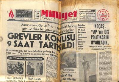 Milliyet Gazetesi 10 Ağustos 1971 -Kıbrısta Türk Görüşü Rumlara Bildirildi GZ58910 - 1