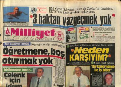 Milliyet Gazetesi 10 Ağustos 1985 - Bekir Çelenk İçin İdam GZ61674 - 2