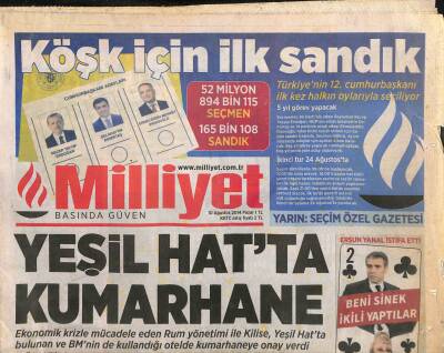 Milliyet Gazetesi 10 Ağustos 2014 - ABD Iraktaki Kürt Güçlerine Askeri Yardımın Boyutlarını Büyütecek GZ106125 - 1