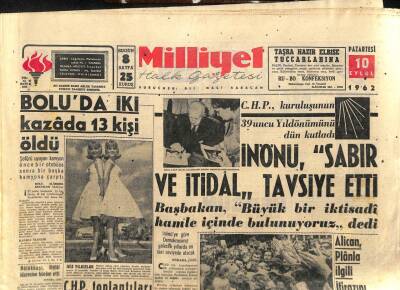 Milliyet Gazetesi - 10 Eylül 1962 - Prenses Dina Evlenmeyeceğim Dedi GZ110277 - 1