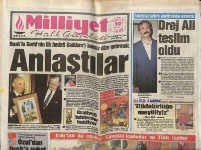 Milliyet Gazetesi 10 Eylül 1990 - Baykal Parantezde GZ61660 - 2