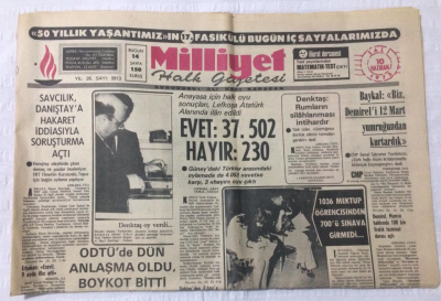 Milliyet Gazetesi 10 Haziran 1975 - Demirel, Mumcu Hakkında 100 Bin Liralık Tazminat Davası Açtı - GZ15799 - 1
