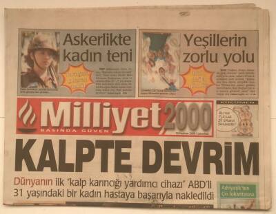 Milliyet Gazetesi 10 Haziran 2000 - Kalpte Devrim GZ2714 - 2