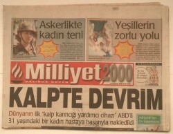 Milliyet Gazetesi 10 Haziran 2000 - Kalpte Devrim GZ2714 - 1
