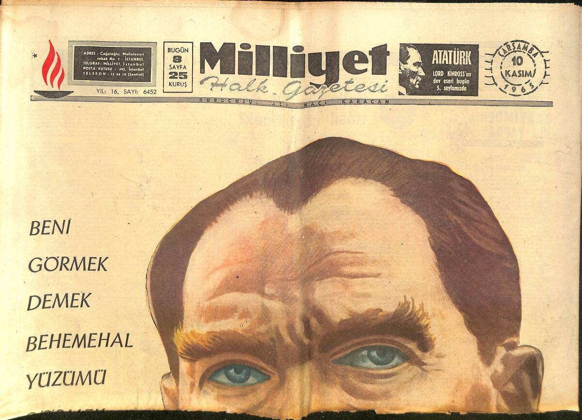 Milliyet Gazetesi 10 Kasım 1965 - Süleyman Demirel Tenkitlere Cevap Verdi - Fenerbahçe'nin Renklerine Layık Olmalısınız! GZ140319 - 1