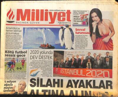 Milliyet Gazetesi 10 Mart 2013 - Şevval Sam Turuncusu - Sneijder Yedeğe GZ124726 - 1