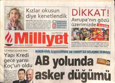 Milliyet Gazetesi 10 Mayıs 2005 - Müzeyyen Senar Anıları , Çallı Pabucumdan Rakısını İçti - AB Yolunda Asker Düğünü GZ93740 - 1