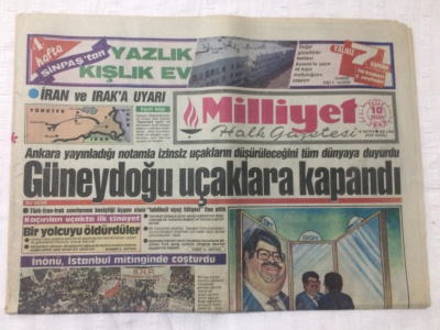 Milliyet Gazetesi 10 Nisan 1988 - Perihan Abla Şakirsiz Kaldı - GZ15696 - 1