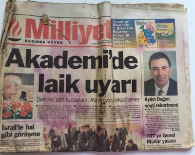 Milliyet Gazetesi 10 Nisan 1997 - Akademide Laik Uyarı GZ39147 - 1