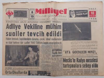 Milliyet Gazetesi - 10 Ocak 1956 - Divan Oteli 16 Ocakta Açılıyor GZ112120 - 1