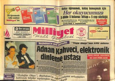 Milliyet Gazetesi - 10 Ocak 1985 - Adnan Kahveci Elektronik Dinleme Ustası GZ110773 - 1