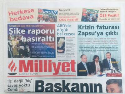 Milliyet Gazetesi 10 Şubat 2005 - Başkanın Çelişkisi GZ40315 - 1