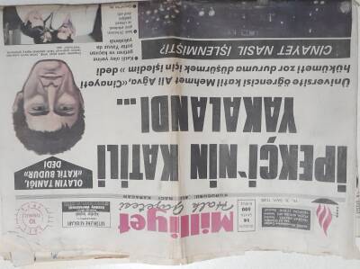 Milliyet Gazetesi - 10 Temmuz 1979 - Abdi İpekçinin Katili Yakalandı GZ112280 - 1