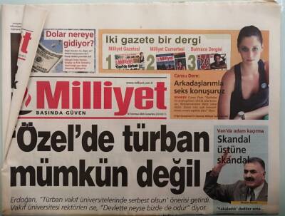 Milliyet Gazetesi 10 Temmuz 2004 Bir CHPli Daha İstifa Etti - Ünlü Tablo Mahsur Kaldı - GZ44437 - 1