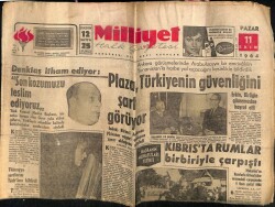 Milliyet Gazetesi 11 Ekim 1964 - Rauf Denktaş,Son Kozumuzu Teslim Ediyoruz GZ58800 - 1