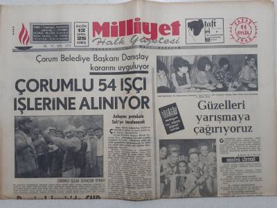 Milliyet Gazetesi - 11 Eylül 1966 - Çorumlu 54 İşçi İşlerine Alınıyor GZ112244 - 1