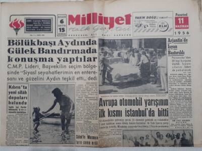 Milliyet Gazetesi - 11 Haziran 1956 - Arjantinde İsyan Bastırıldı GZ112165 - 1