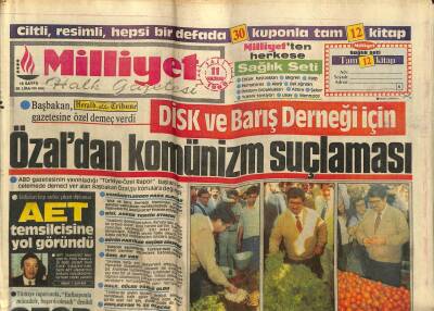 Milliyet Gazetesi - 11 Haziran 1985 - Özaldan Komünizm Suçlaması GZ110765 - 1