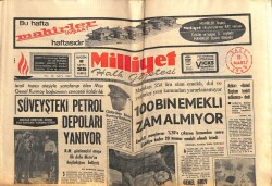 Milliyet Gazetesi 11 Mart 1969 - Süveyşteki Petrol Depoları Yanıyor GZ58876 - 1