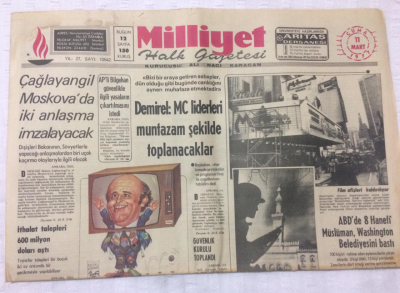 Milliyet Gazetesi 11 Mart 1977 - Demirel MC Liderleri Muntazam Şekilde Toplanacaklar - GZ15625 - 1