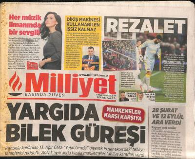 Milliyet Gazetesi 11 Mart 2014 - Trabzon Sezonu Kapadı - Ali Tanrıyara 100 Yaş Plaketi GZ124723 - 1