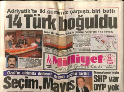 Milliyet Gazetesi 11 Nisan 1989 - Doğum Günü Hediyesi GZ56697 - 1