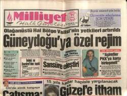 Milliyet Gazetesi 11 Nisan 1990 - Güneydoğuya Özel Rejim GZ61654 - 1