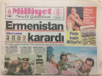 Milliyet Gazetesi - 11 Nisan 1993 - Ermenistan Karardı GZ51360 - 1