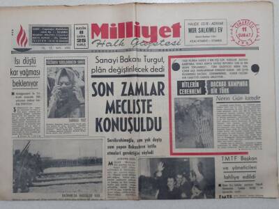 Milliyet Gazetesi - 11 Şubat 1967 - Hapsedilen Muhterem Nur Kriz Geçiriyor GZ112138 - 1
