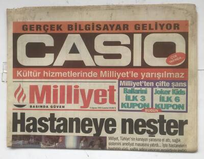 Milliyet Gazetesi 12 Ağustos 1995 - Sınır Ajan Kaynıyor GZ8485 - 1