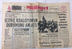 Milliyet Gazetesi 12 Eylül 1974 - Ecevit, Koalisyonun Durumunu Anlattı - GZ15910 - 1