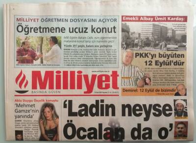 Milliyet Gazetesi 12 Eylül 2005 Gamze Özçelikin Ablası Konuştu Bunu Yapan Kişi Gökhan Demirkol -GZ44004 - 2
