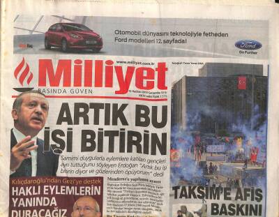 Milliyet Gazetesi 12 Haziran 2013 - KKTCnin İlk Kadın Başbakanı - Çankaya Köşkü Bir İlki Yaşadı GZ124703 - 1