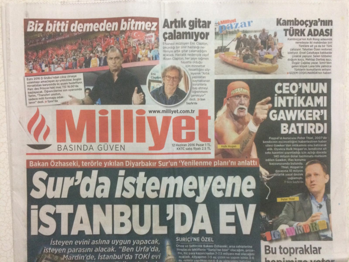 Milliyet Gazetesi 12 Haziran 2016 - Surda İstemeyene İstanbulda Ev GZ29041 - 1