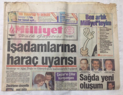 Milliyet Gazetesi 12 Kasım 1993 - Çağların Çiller Kampanyası - GZ15776 - 1