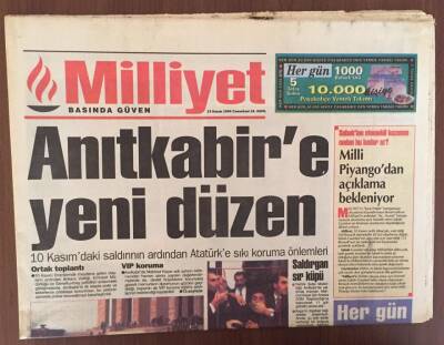 Milliyet Gazetesi 12 Kasım 1994 - Anıtkabire Yeni Düzen Anıtkabiri Polis Koruyacak GZ10304 - 2