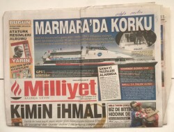 Milliyet Gazetesi 12 Kasım 2011 - Marmarada Korku GZ7283 - 1
