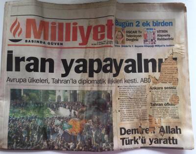 Milliyet Gazetesi 12 Nisan 1997 - İran Yapayanlız Avrupa Ülkeleri Tahranla Diplomatik İlişkileri Kesti GZ39059 - 1