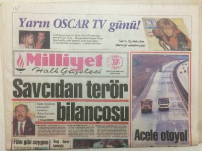 Milliyet Gazetesi -12 Şubat 1993 - Kıvırcık Ajda, Galatasarayda Orta Saha Çöktü GZ51374 - 1